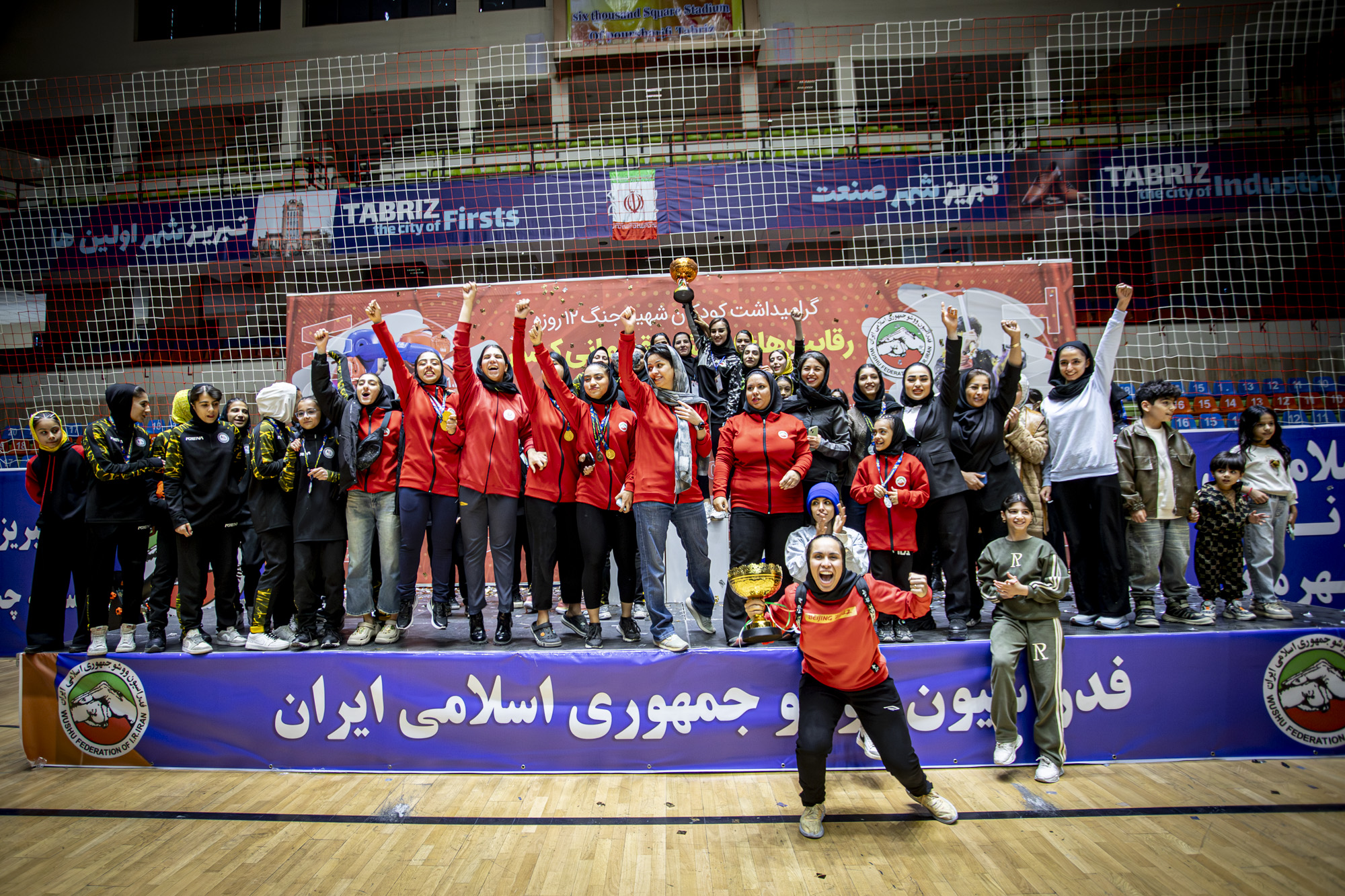 پایان رقابتهای ووشو قهرمانی کشور نونهالان و جوانان دختر با قهرمانی استان اصفهان