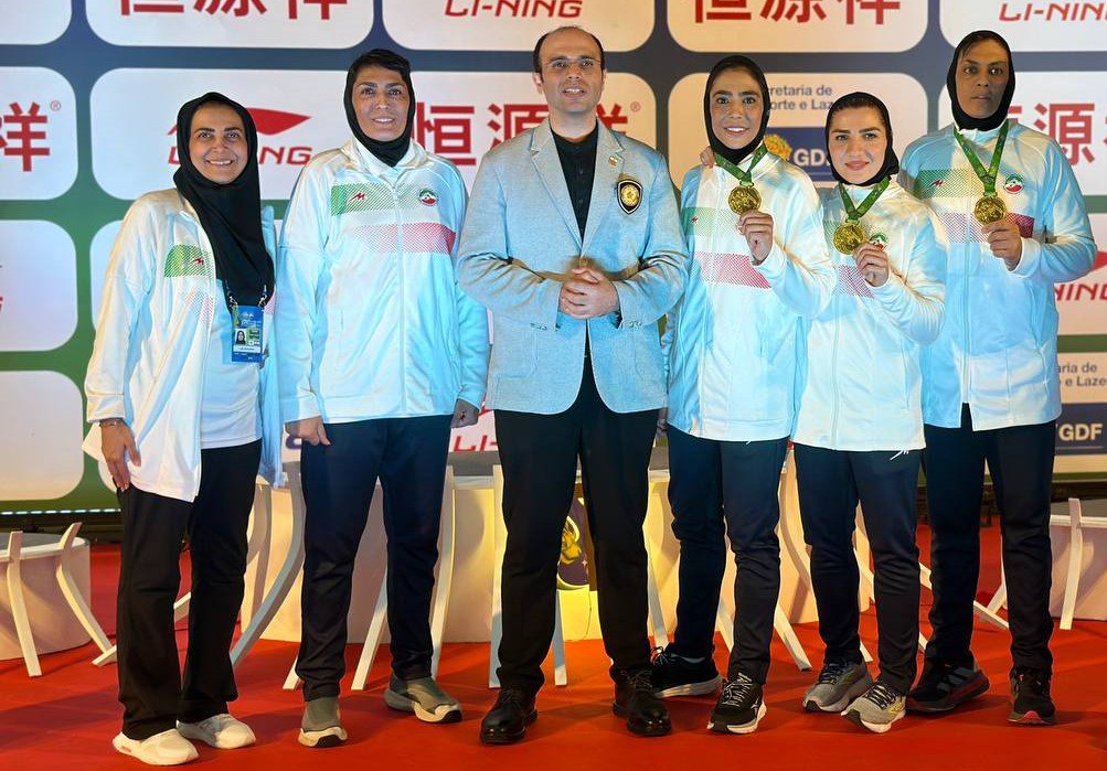 شب جهانی دختران در برزیل؛ ۴ طلای ۲۴ عیار برای شیرزنان ایران و ۳ فینالیست در ساندا مردان