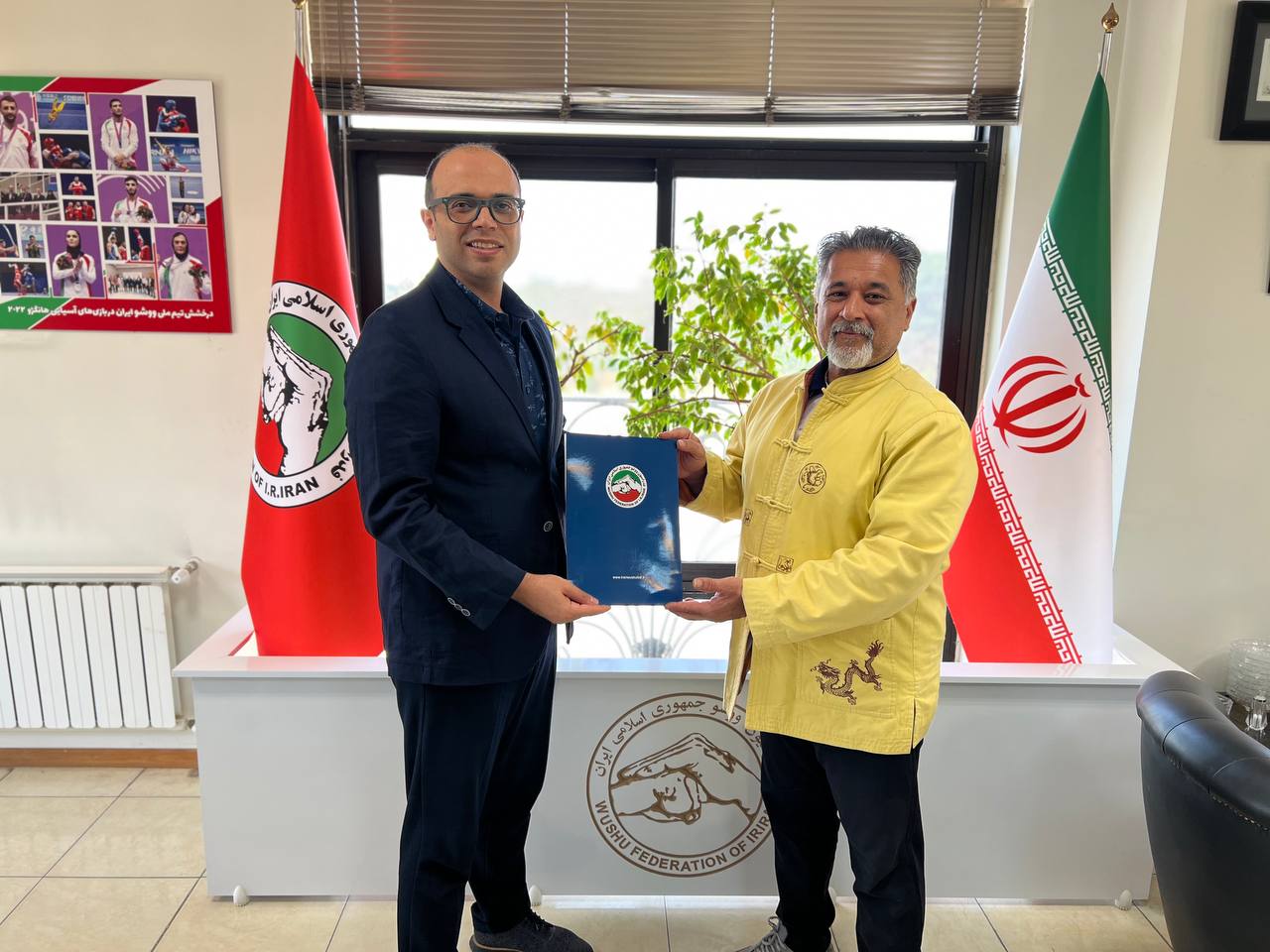 دیدار رئیس فدراسیون ووشو با رئیس هیأت استان بوشهر با محوریت فستیوال ملی تالو