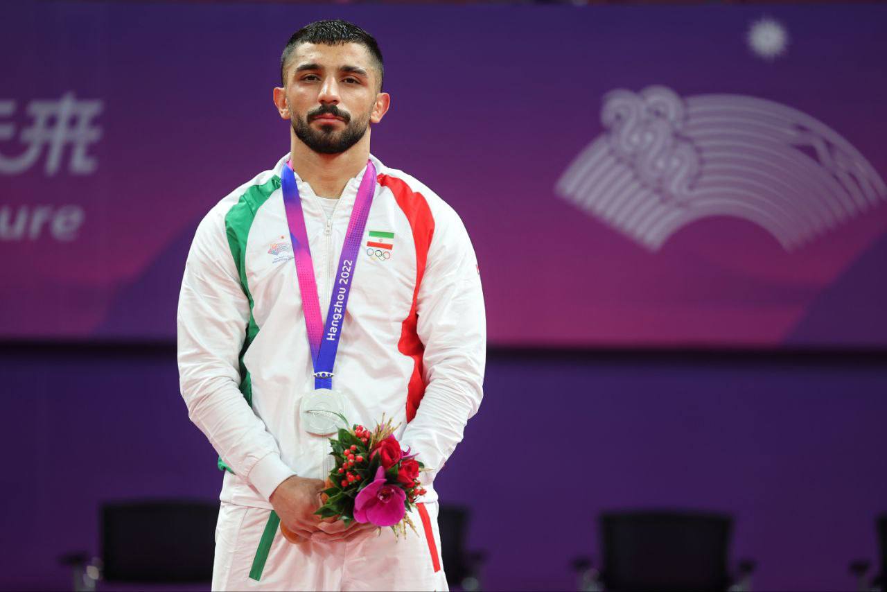 مجید وحیدبریمانلو به مدال نقره کوراش بازی‌های آسیایی دست یافت