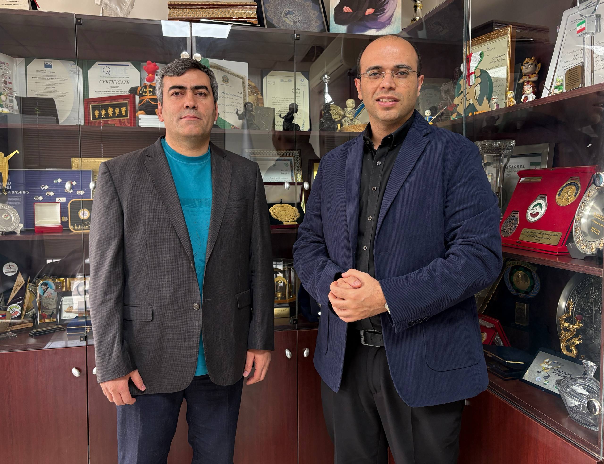 دیدار رئیس هیأت ووشو استان آذربایجان‌شرقی با رئیس فدراسیون