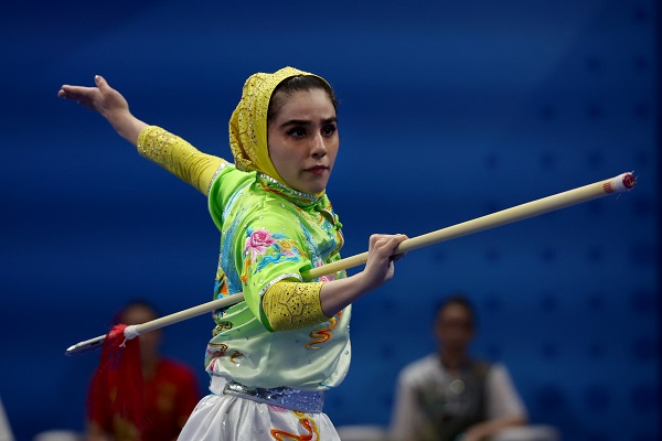 کامبت گیمز ۲۰۲۳ - ریاض؛ دومین نقره کاروان ایران توسط زهرا کیانی در ووشو به دست آمد