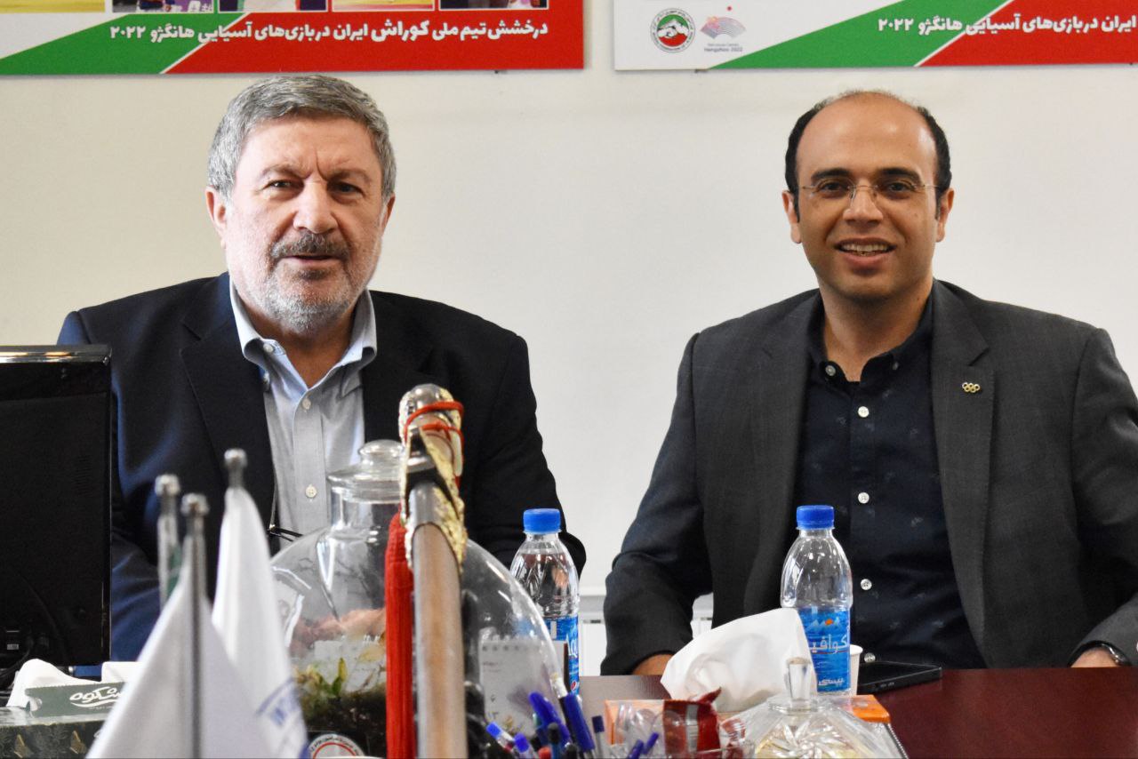 حضور الیاس حضرتی رئیس شورای اطلاع‌رسانی دولت در فدراسیون ووشو